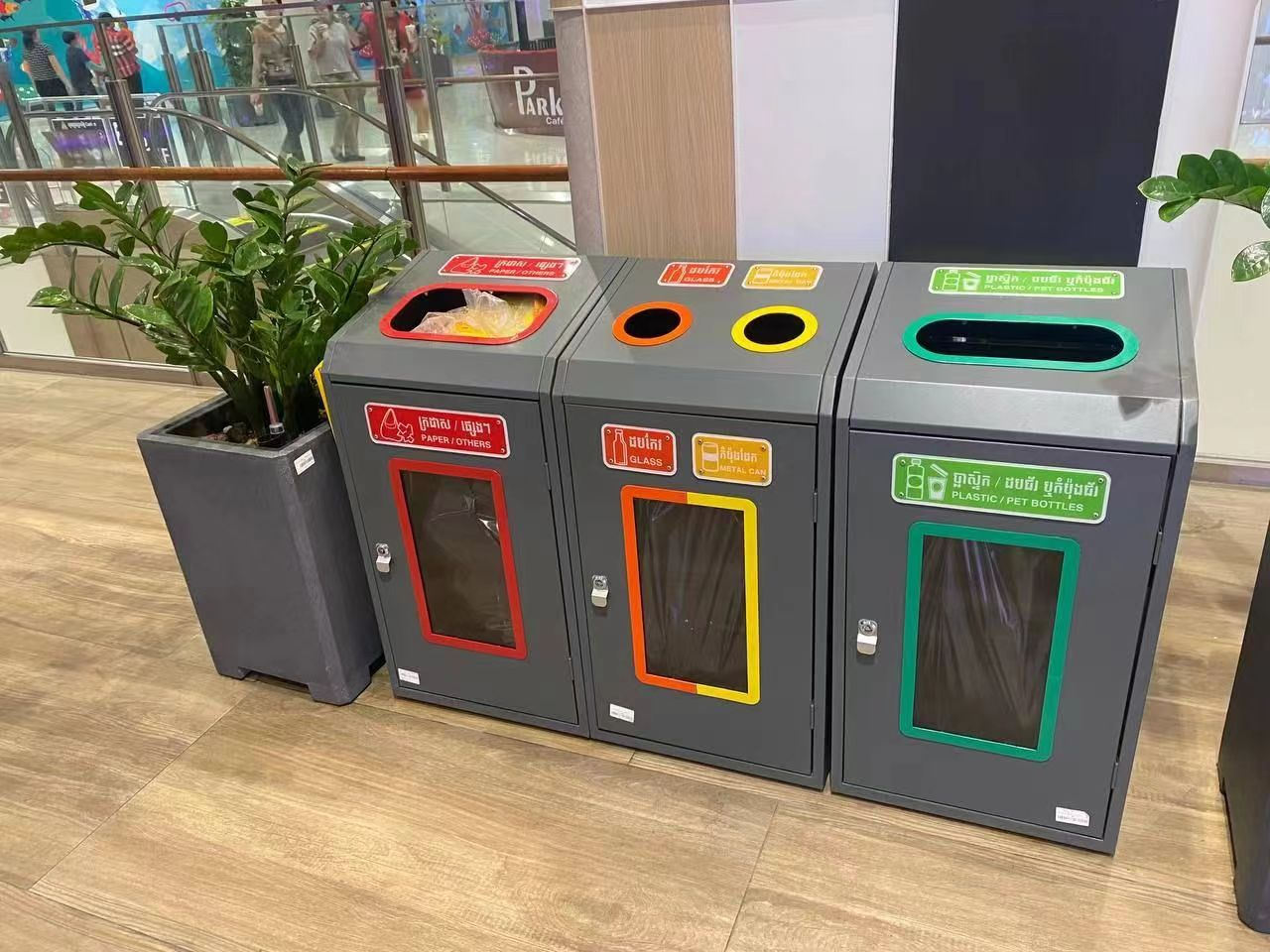 Customized trash can orders from Cambodian customers 1